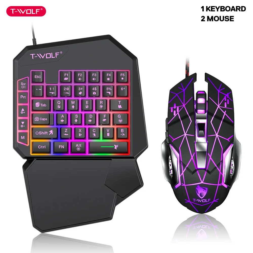 Gaming Accessories Mobile - T-WOLF TF900 jednoręczny zestaw tronów klawiatury