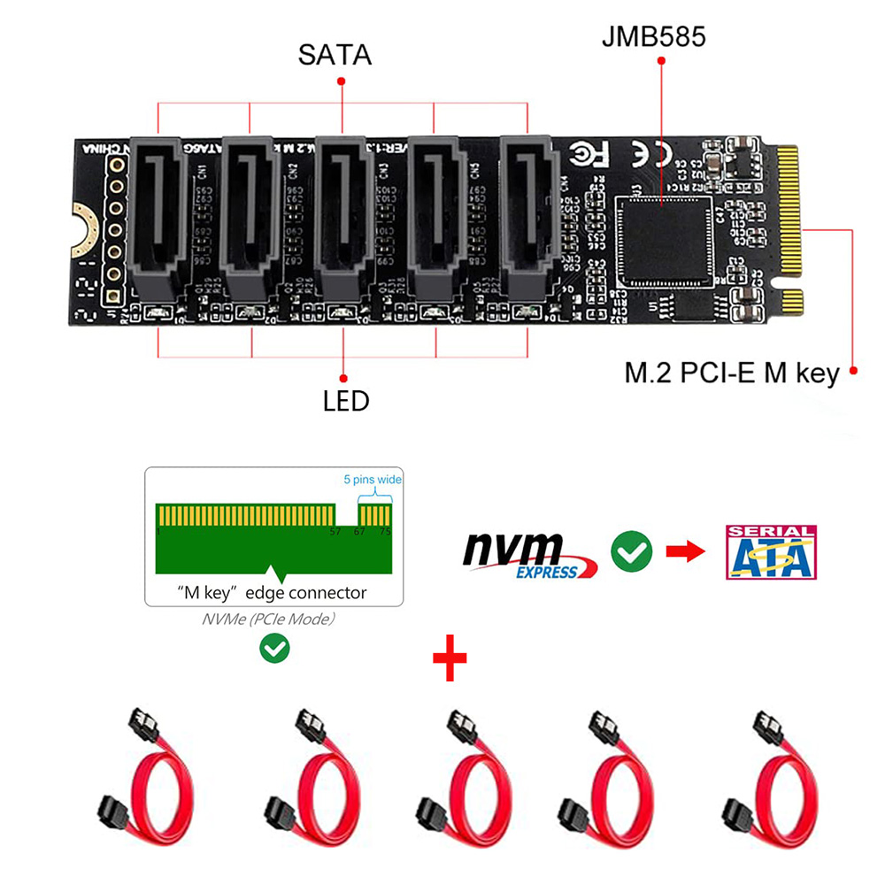 Pcie Extension Cable - JoniSerl NGFF NVME M-Key PCI Express
