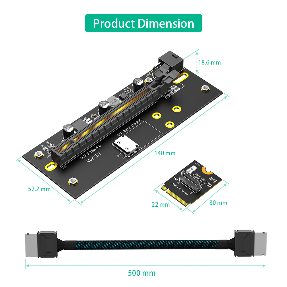 Pcie Extension Cable - Karta rozszerzeń M.2 M-Key 2230 na