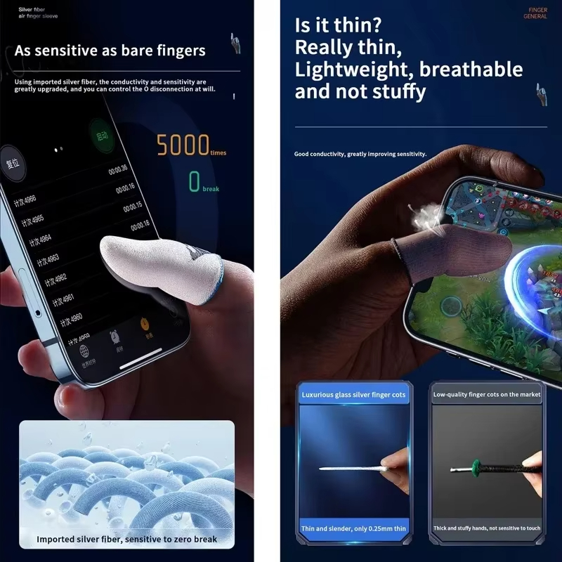 4 sztuki rękawiczek do gier mo – Gaming Accessories Mobile recenzja i cena