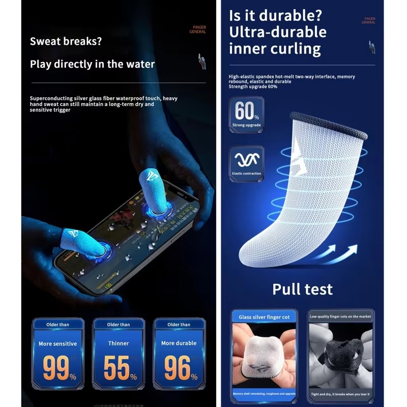 4 sztuki rękawiczek do gier mo – Gaming Accessories Mobile recenzja i cena